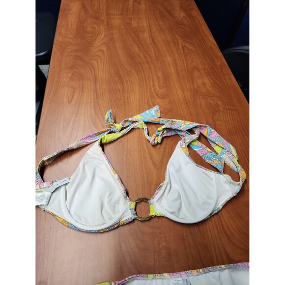 Trina Turk Multicolored Multiprint 2 Piece Bikini Size M - Picture 6 of 7